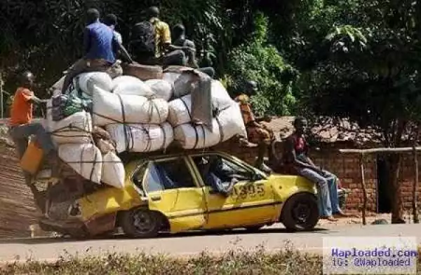 Unbelievable! Everyone is Talking About this Dangerously Overloaded Vehicle Spotted in Plateau (Photo)